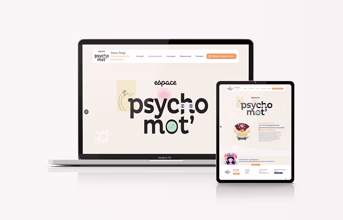 Cover image for Website Design for a Psychomotor Therapy Practice