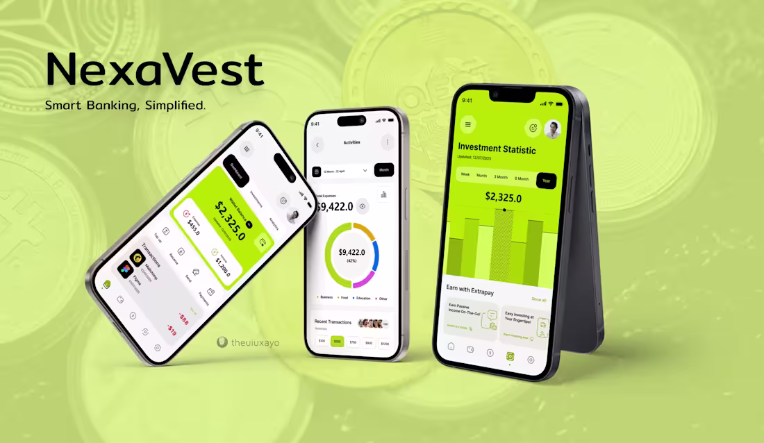 Cover image for FinTech Mobile App || Imvestment App