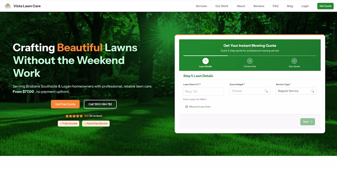Cover image for Live customer-facing landing page for