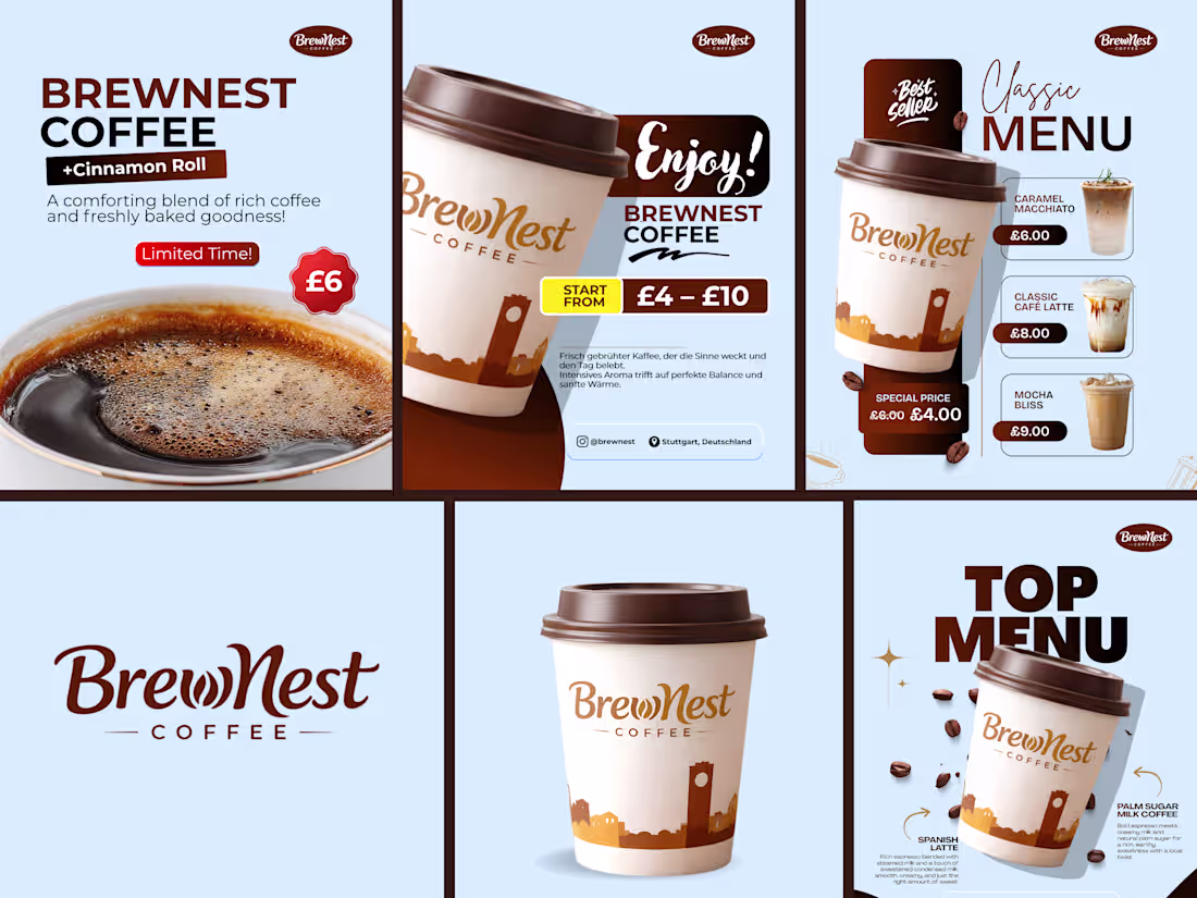 Cover image for Designed a complete coffee brand