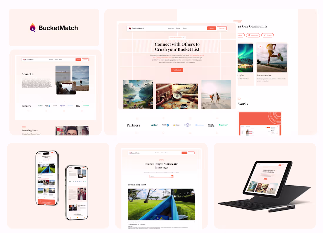 Cover image for BucketMatch.ai Full Site Redesign & Webflow Development
