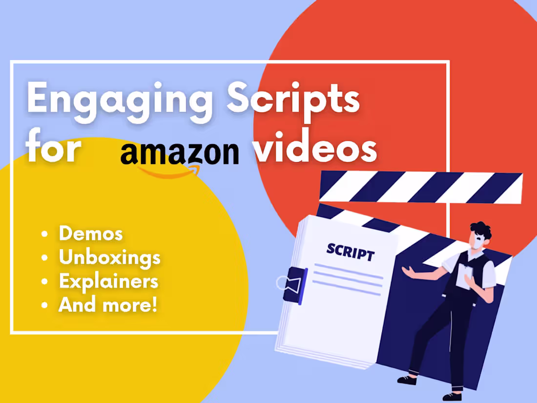 Cover image for Custom Amazon Product Video Scripts