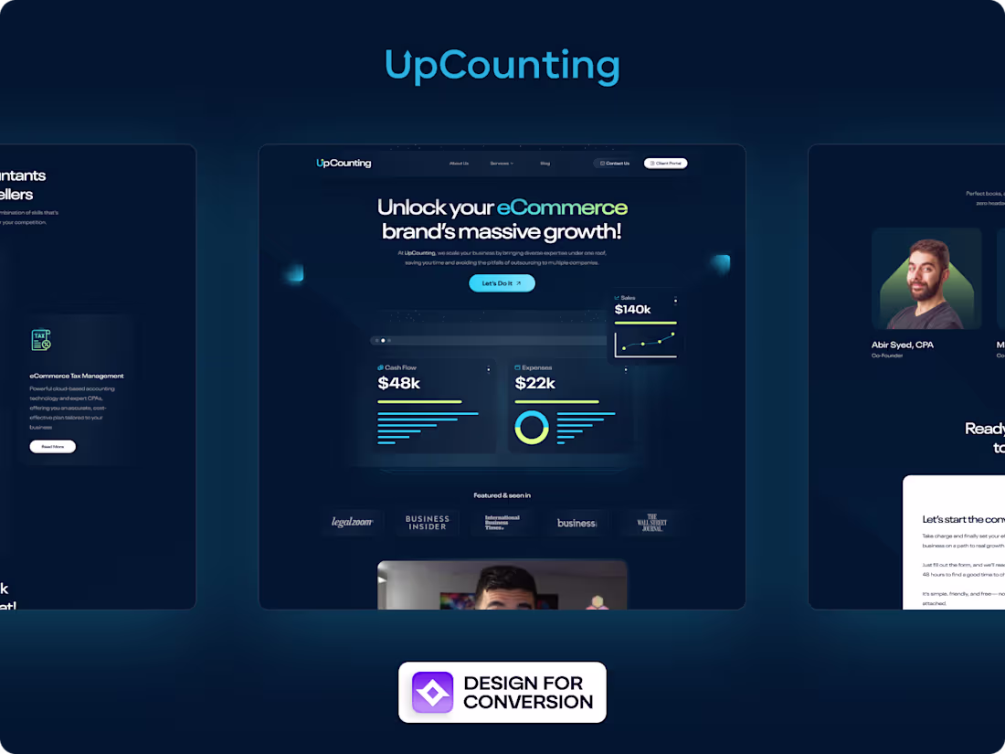 Cover image for Web Design & Webflow Development For Upcounting