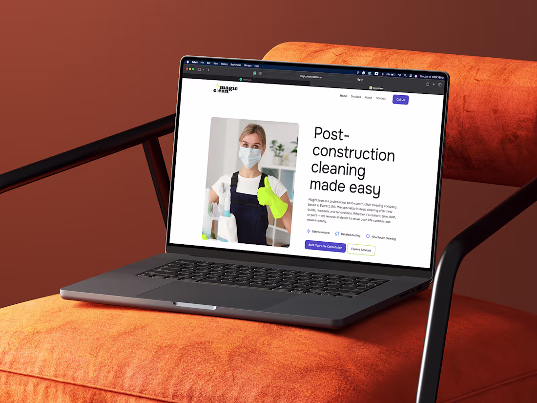 Cover image for Magic Clean Website Design and Development