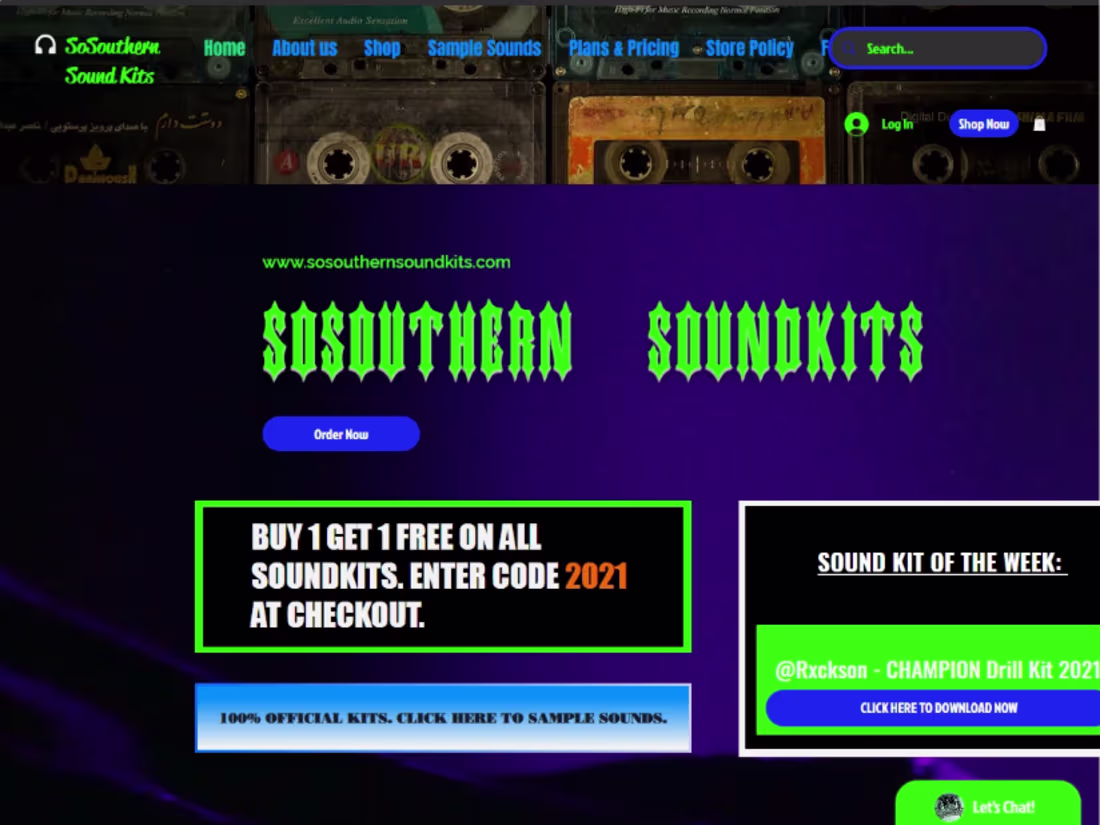 Cover image for E-commerce website digital music products