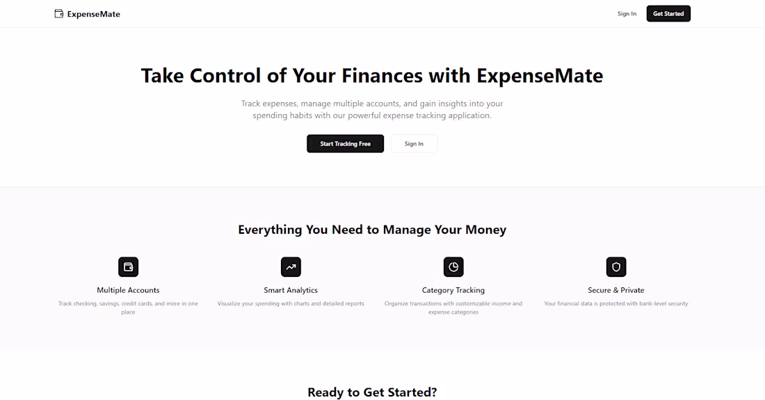 Cover image for ExpenseMate is a full-stack personal