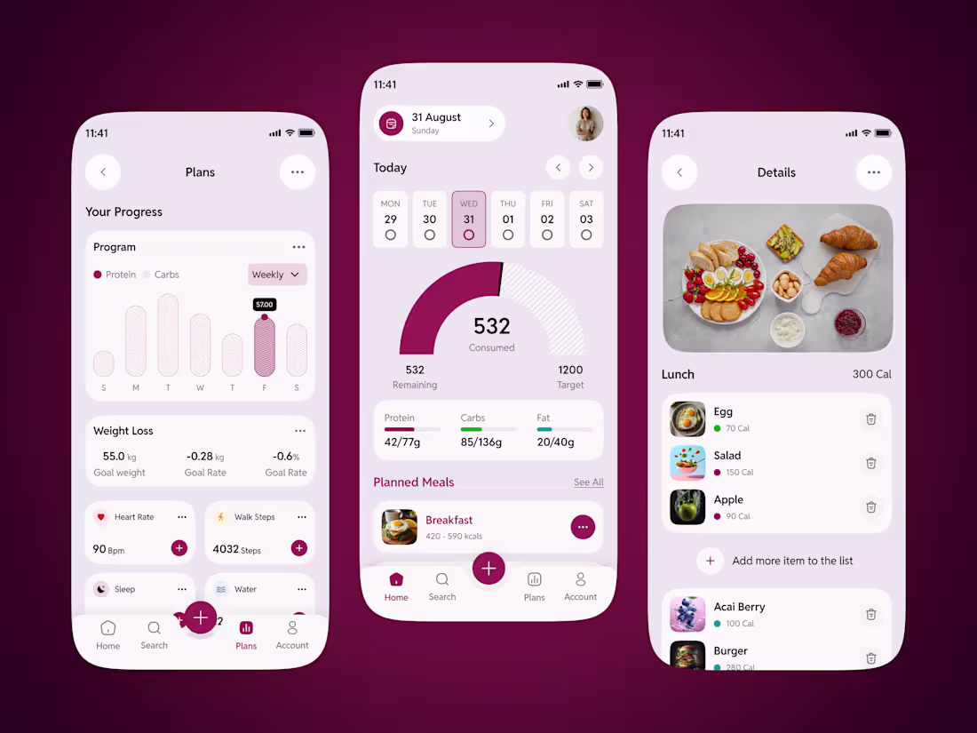 Cover image for Meal Planner Mobile App UI