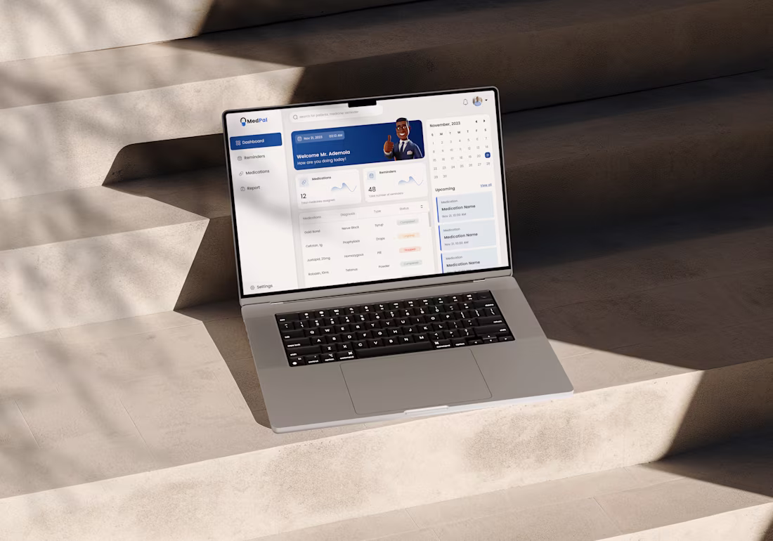 Cover image for MedPal - Medication Reminder Web App