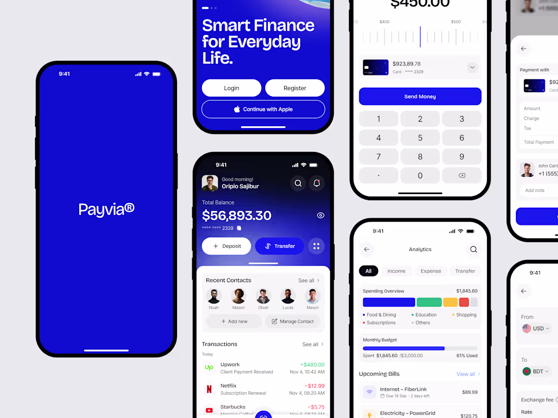 Cover image for Payvia - Finance Mobile App