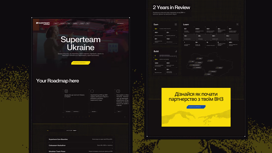 Cover image for Landing page concept for superteam