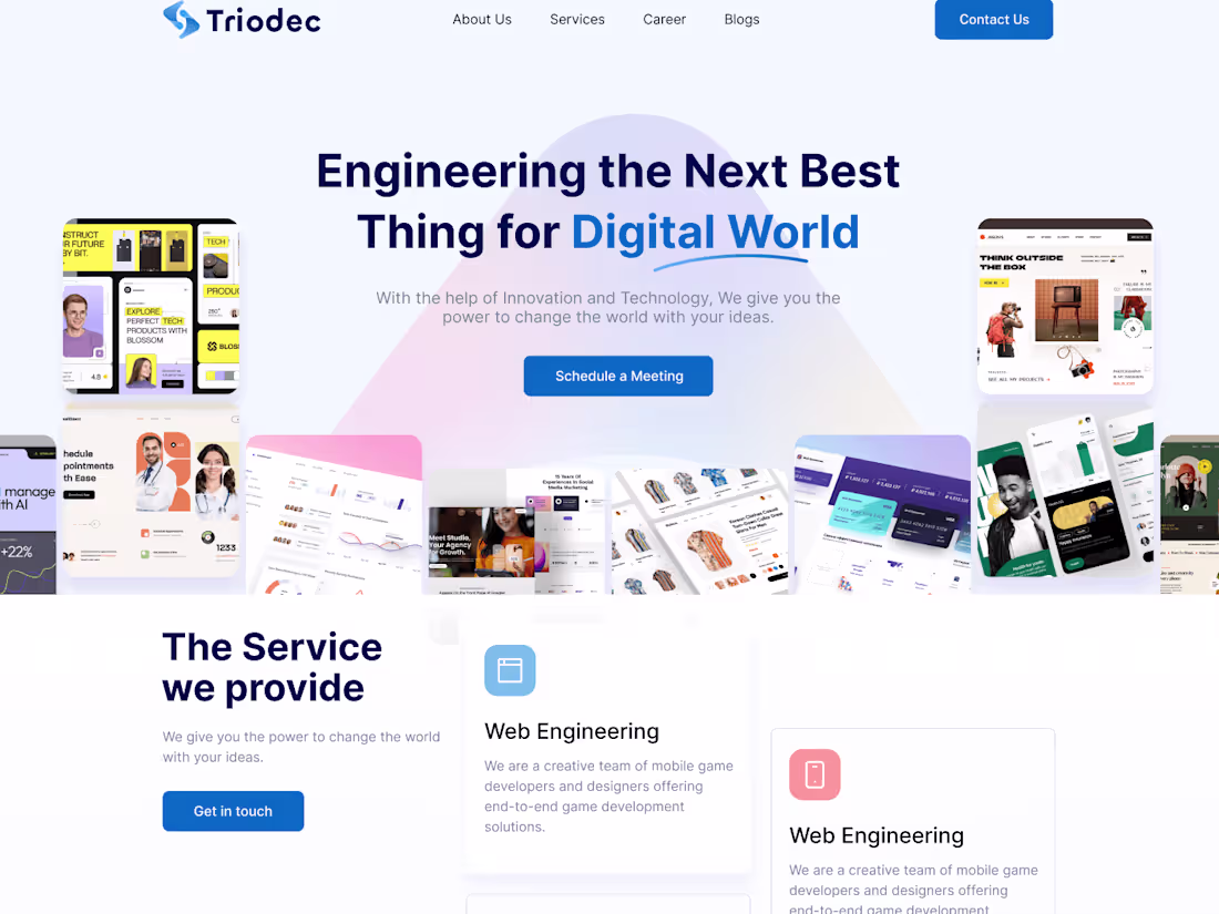 Cover image for Triodec - Design a Website for a tech agency