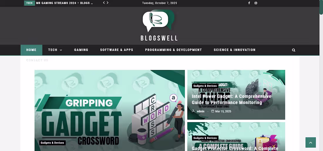 Cover image for Blogswell – Modern Blogging Website Design & Development