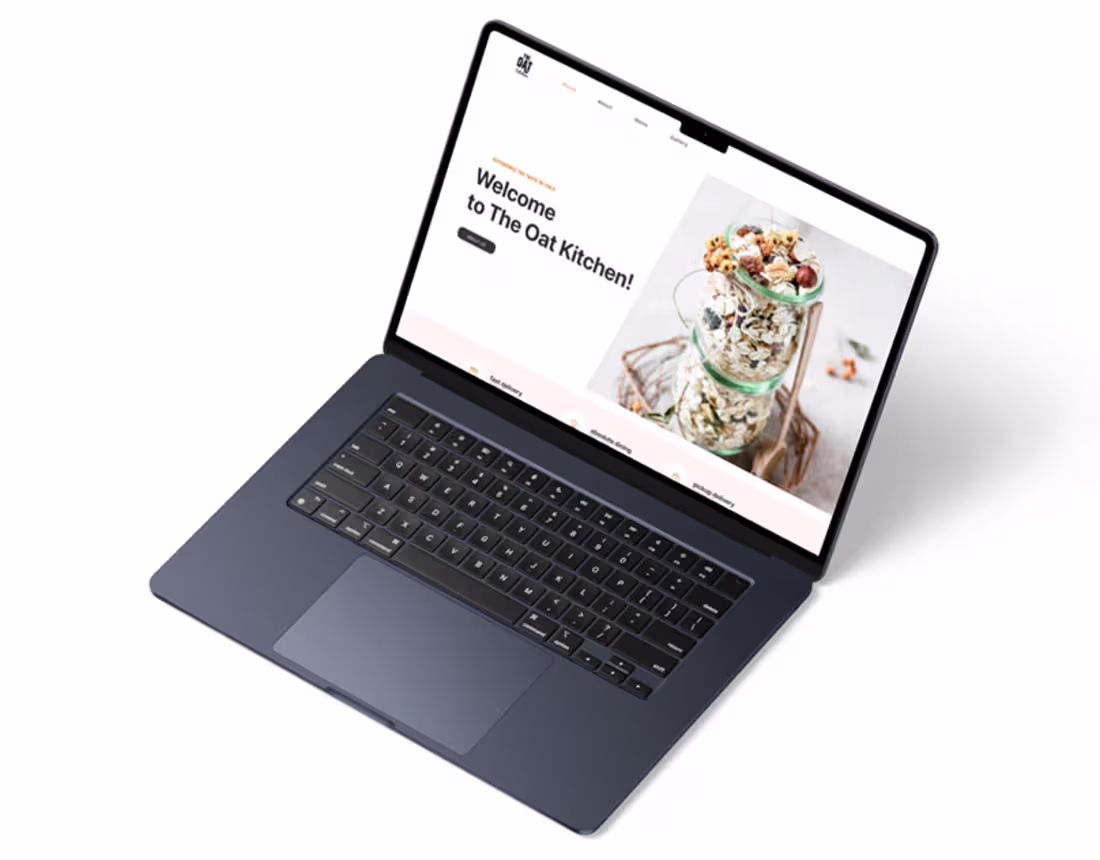 Cover image for The Oat Kitchen Website Design :: Behance