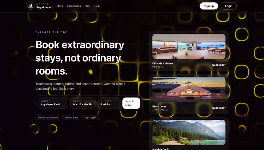 Cover image for OddBnb play on AirBnb