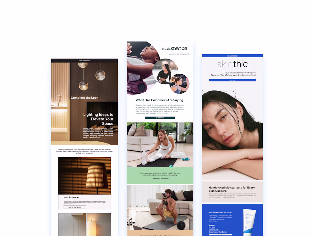 Cover image for Figma + Klaviyo | Email Design Portfolio