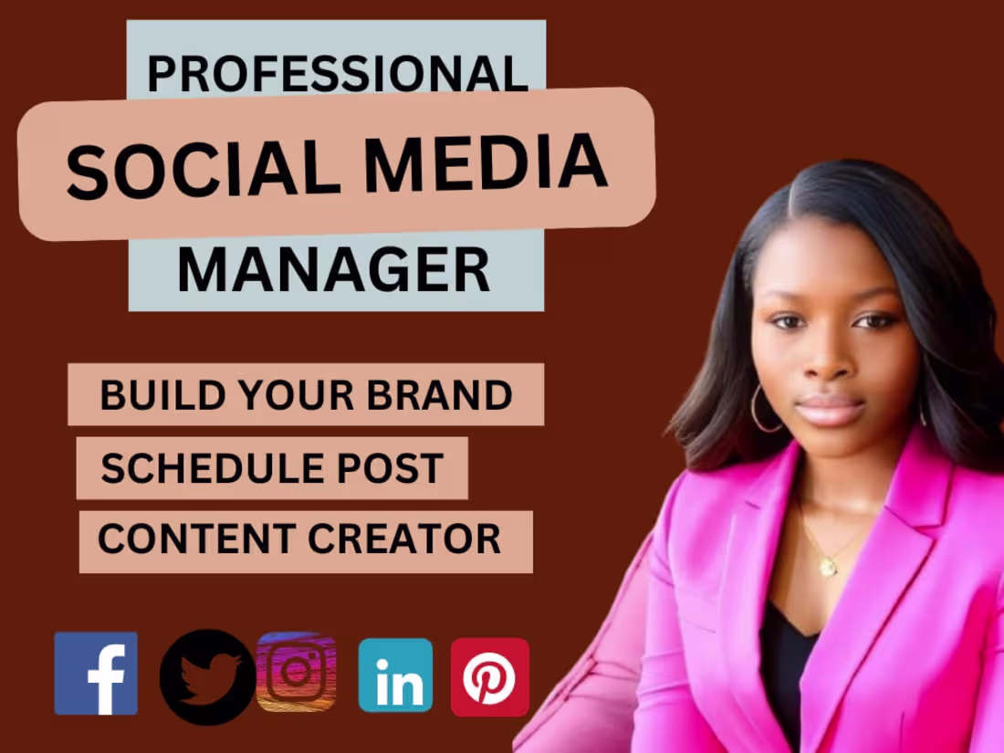 Cover image for You will get social media management | social media manager 