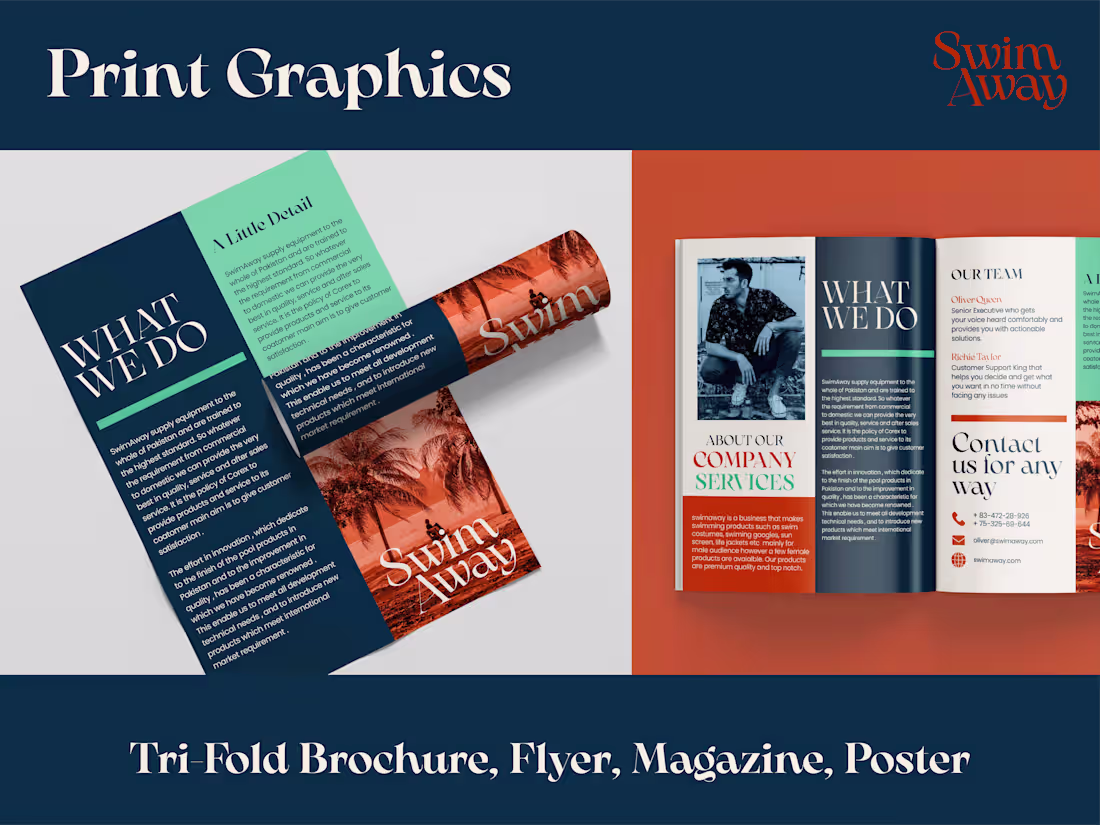 Cover image for Print Graphics - Flyer - Brochure - SwimAway - Magazine - Poster