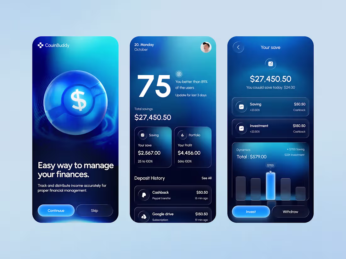 Cover image for Finance Management Mobile App Design