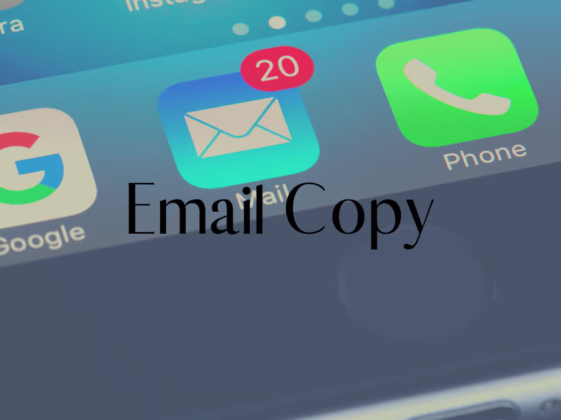 Cover image for Email copy