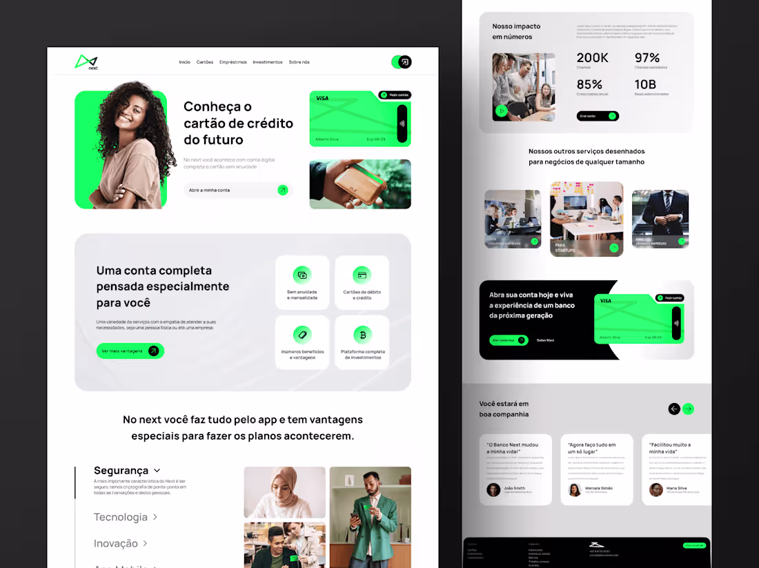 Cover image for Next Bank Website