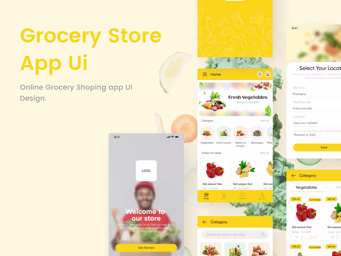 Cover image for Grocery Store App Design