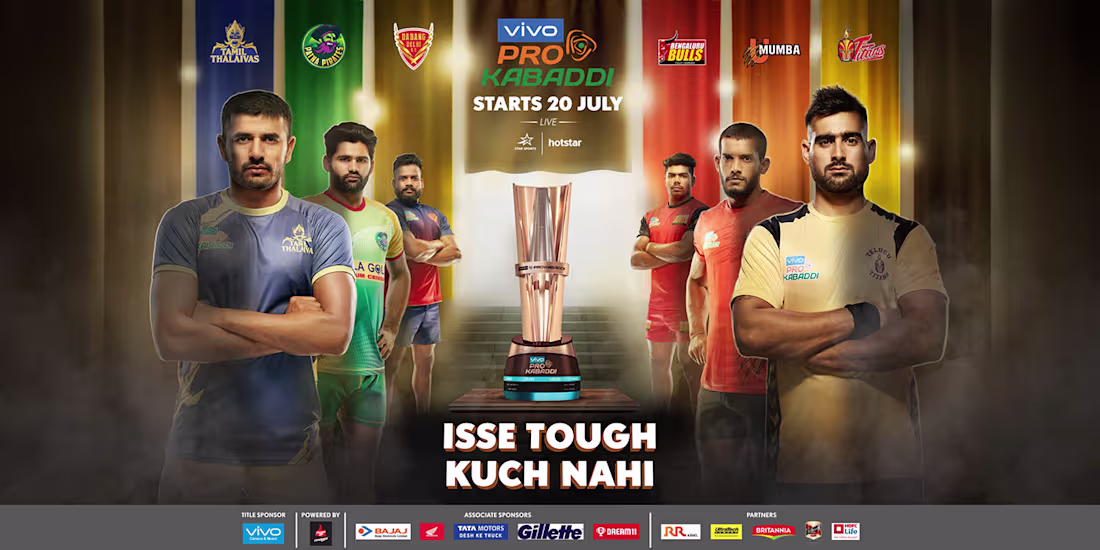 Cover image for Star sport kabaddi (PKL) on Behance