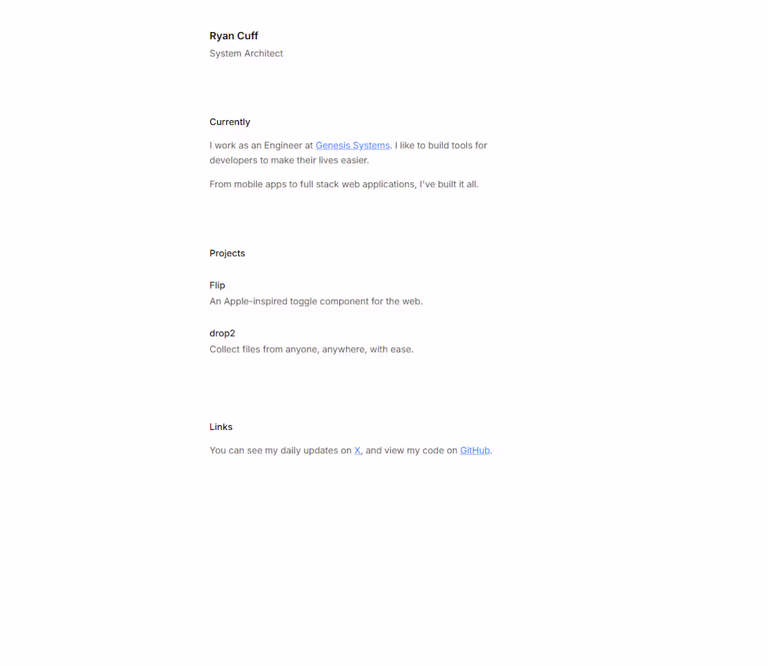 Cover image for Simple Portfolio Website