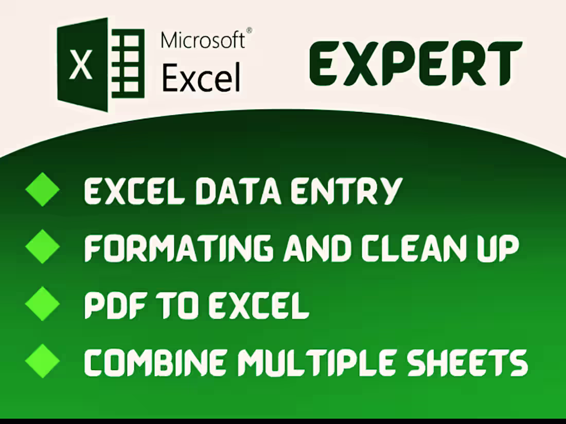 Cover image for Excel Cleaning and formating 