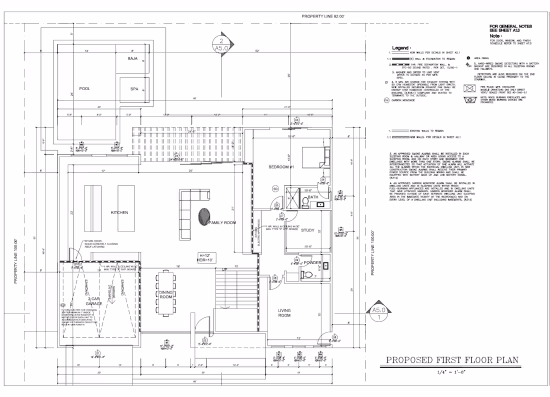 Cover image for Architectural drawings including floor plans,
