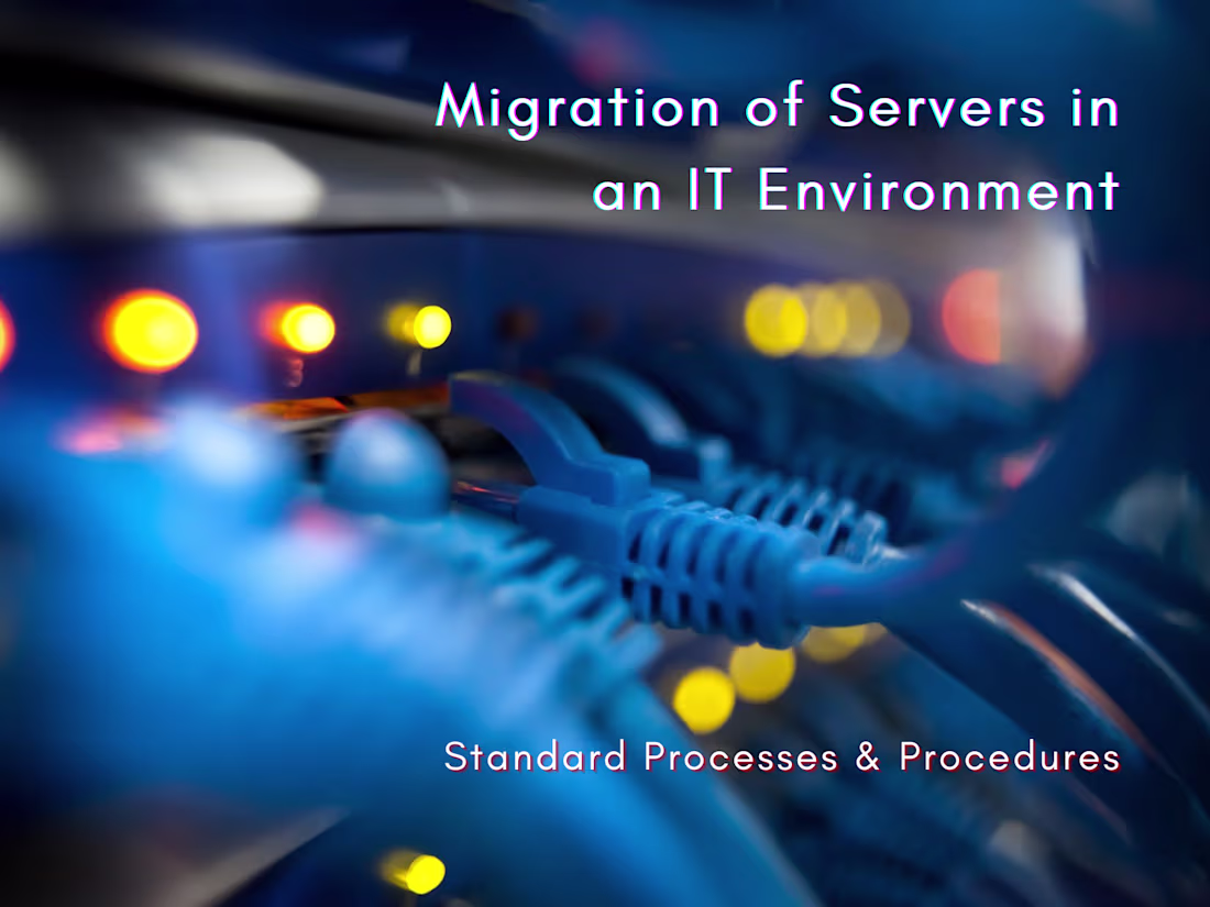 Cover image for SOP Manual for IT Assets Migration
