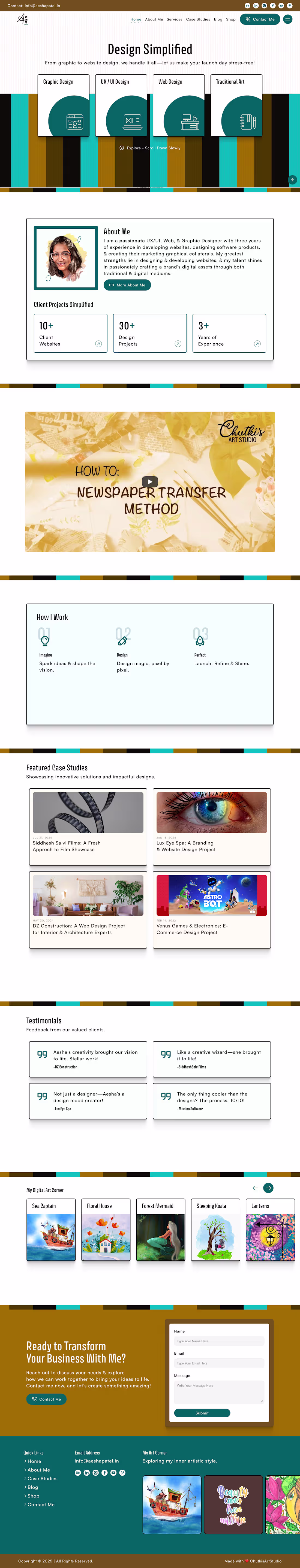 Cover image for Aesha Patel UI Design