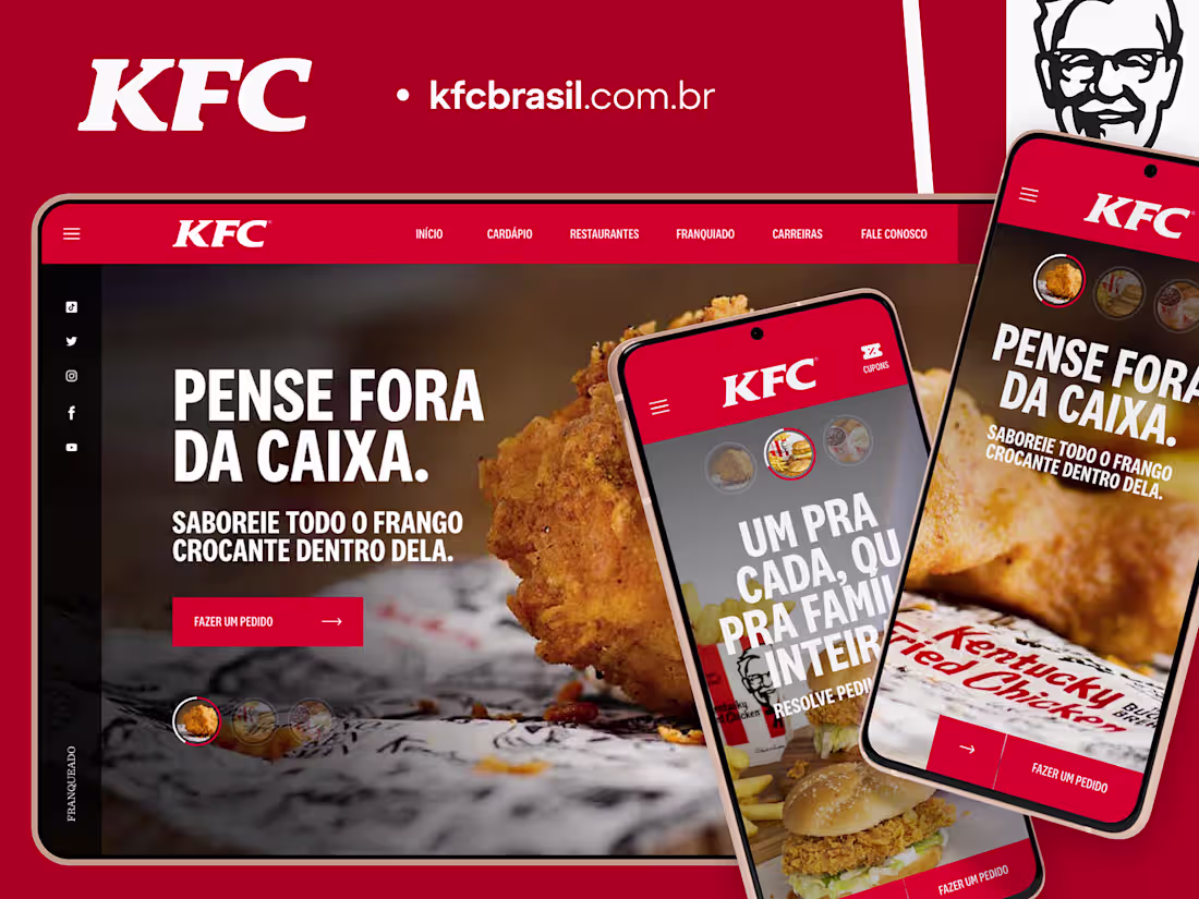 Cover image for Website Design - KFC Brasil