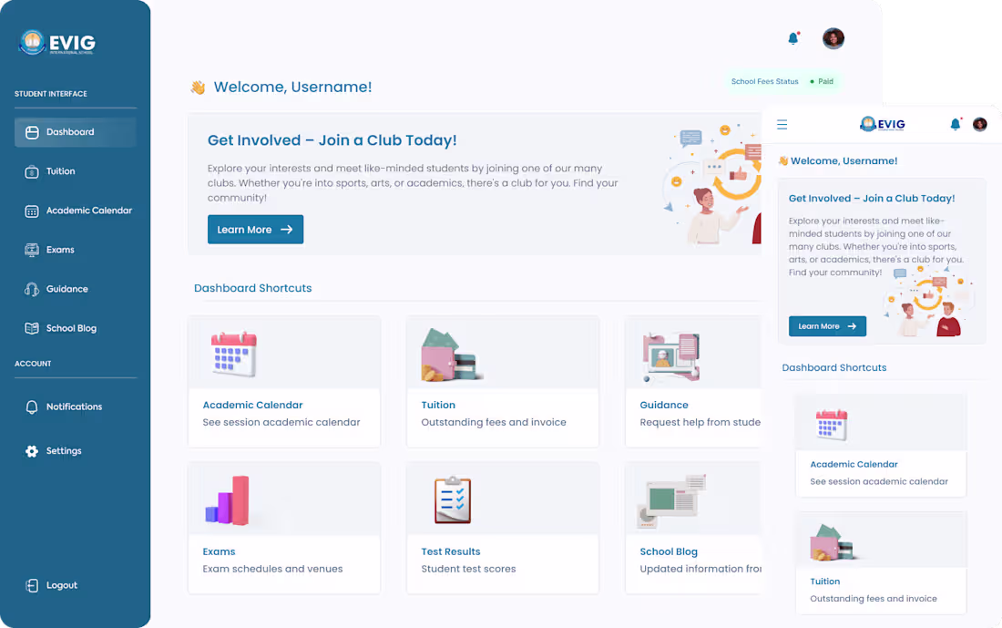 Cover image for Evig International School