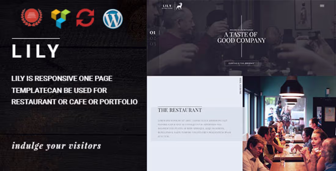 Cover image for Lily | One Page Restaurant WordPress Theme