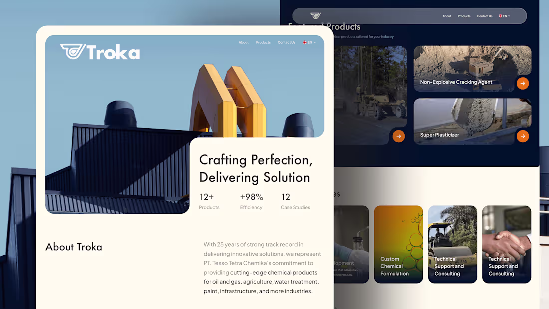 Cover image for Website Design for Chemical Industry