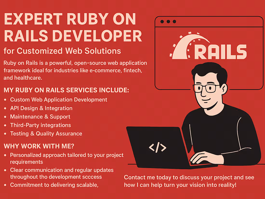 Cover image for Full-Stack Development with Ruby on Rails & Vue.js