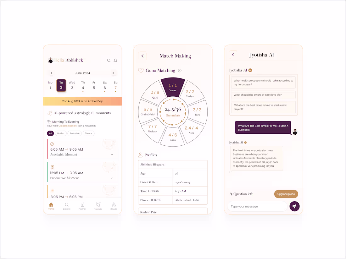 Cover image for Astrology app design
