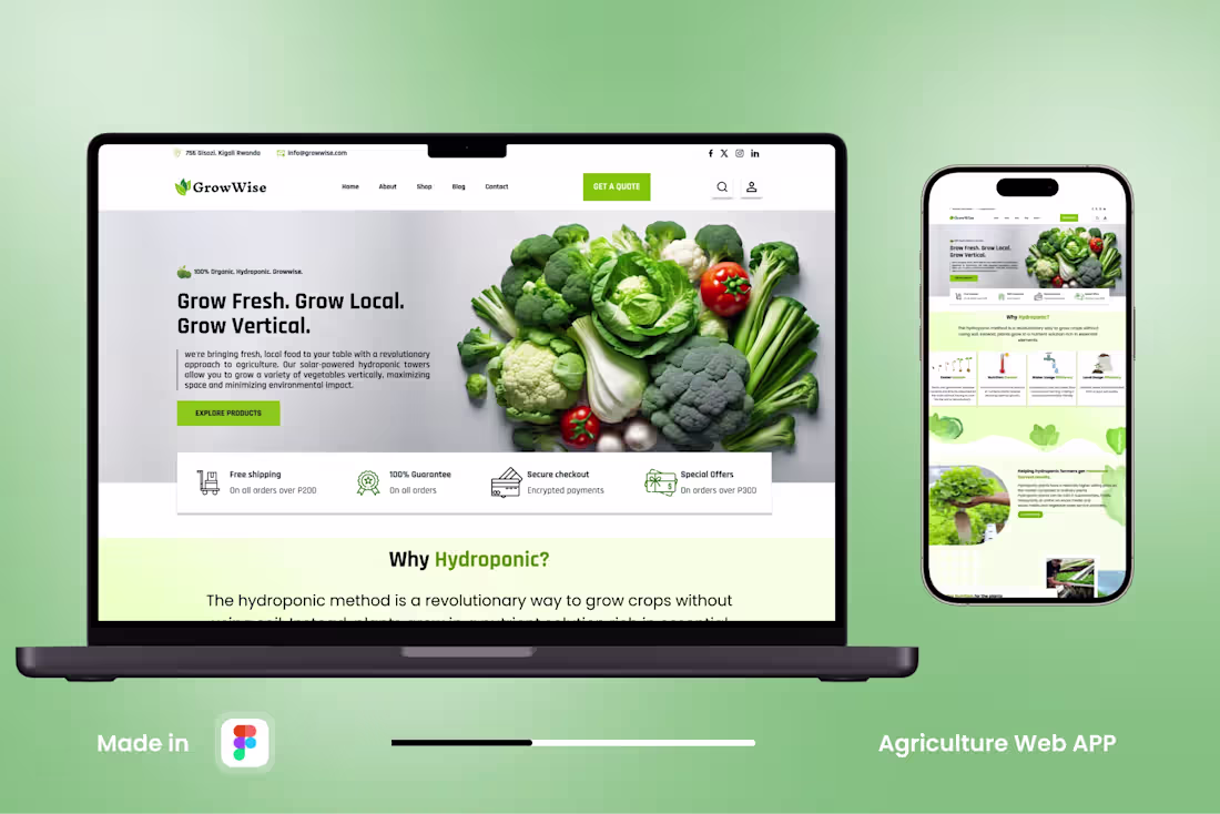 Cover image for Agriculture Web App