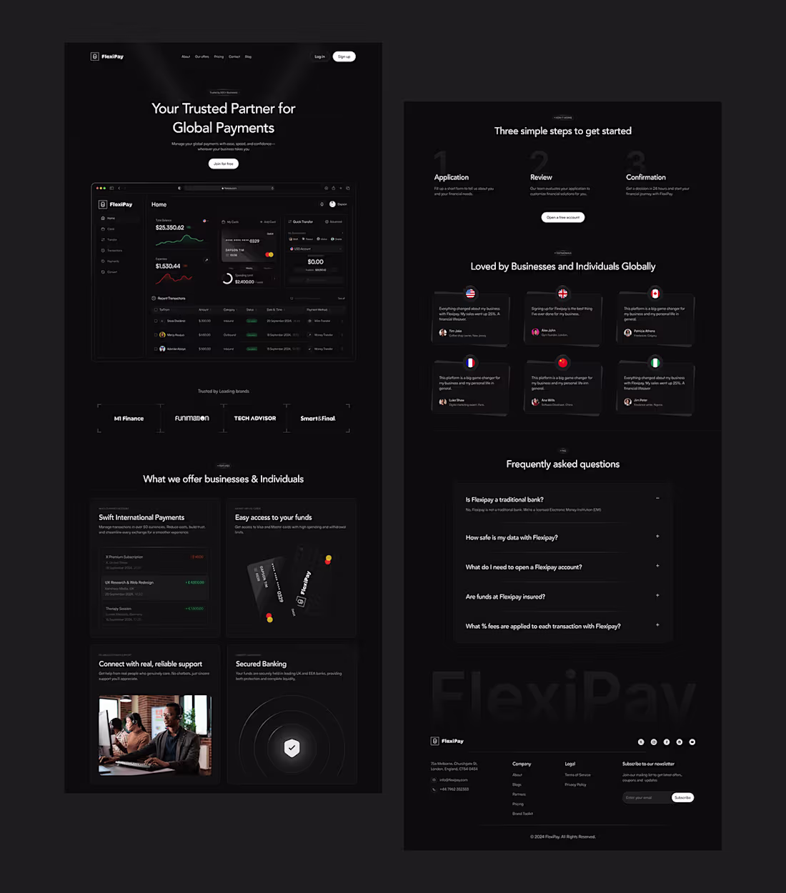 Cover image for Landing Page design for a Payment solution product