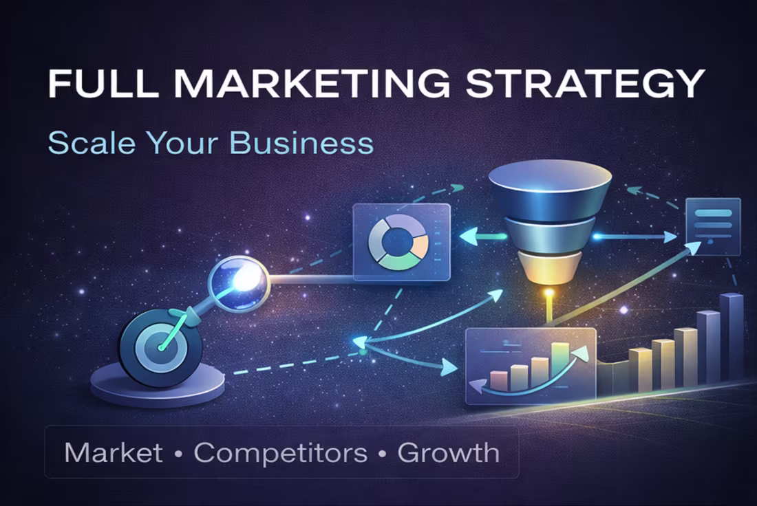 Cover image for Full Marketing Strategy for Business Growth