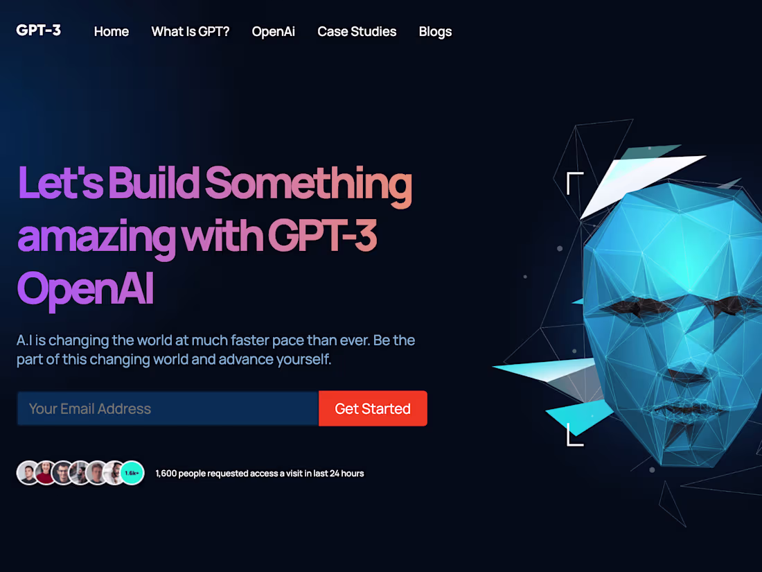 Cover image for GPT-3 Website