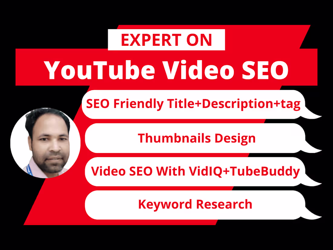 Cover image for I will do video SEO for your YouTube channel