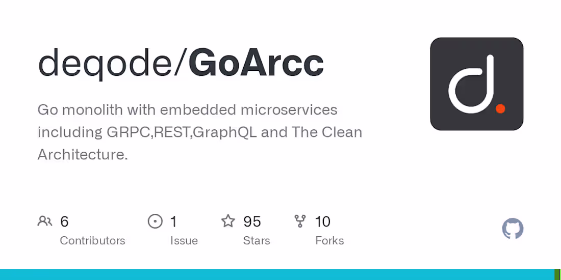 Cover image for GoArcc: Boilerplate Setup for Go Projects