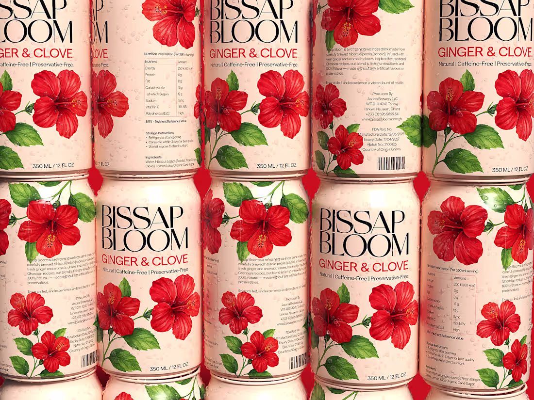 Cover image for Intoducing Bissap Bloom. Bissap Bloom is a premium beverage ...