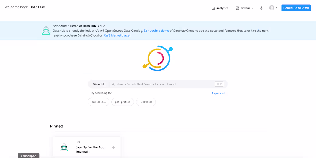 Cover image for DataHub Catalog Implementation