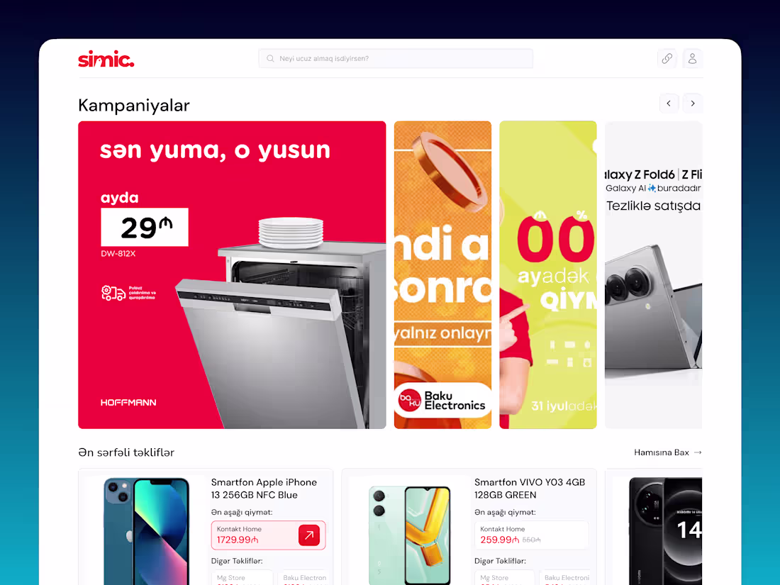 Cover image for Simic.App: Price Comparison and Product Search Platform