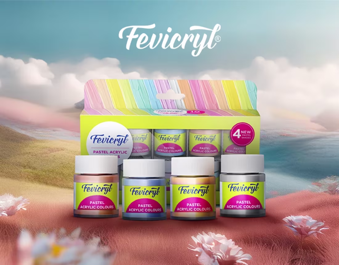 Cover image for Fevicryl Pastel Colors - Key Visual Identity