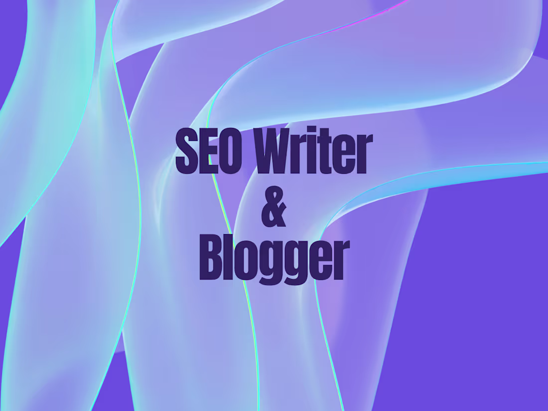 Cover image for I'll craft enganging, optimized blog posts for your blog