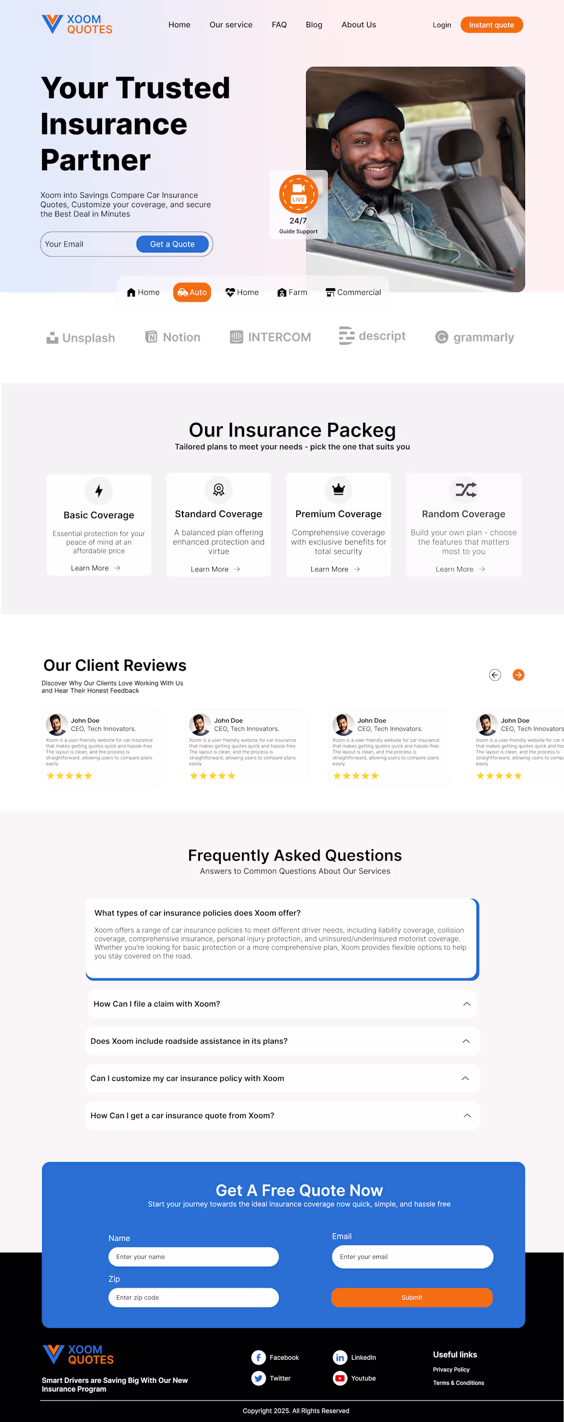Cover image for Car Insurance Website