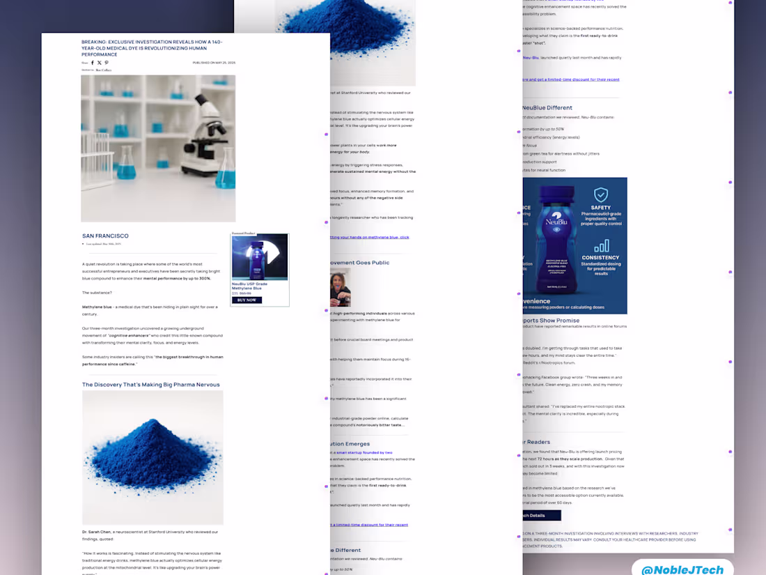 Cover image for Neu-Blu Advertorial Page